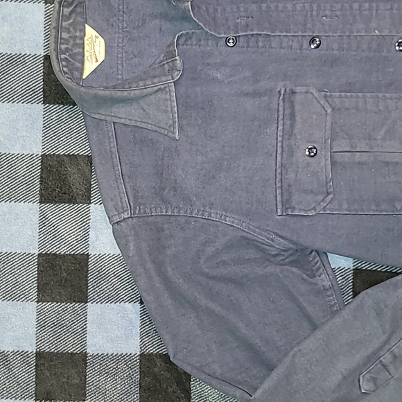 Vintage. 70s. Made in USA. Cabela's. Heavyweight Flannel. Mens Large - Picture 7 of 15